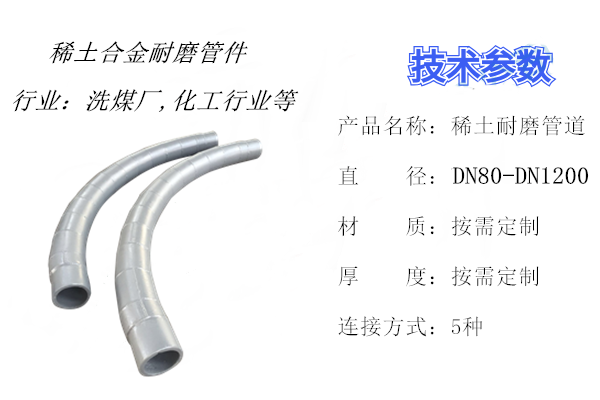稀土合金耐磨管件生產廠家-回購率高達90%[江河]