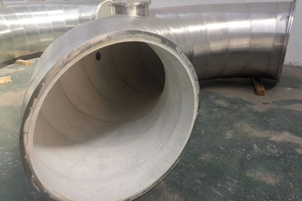 耐磨陶瓷管道在鋰電現場應用