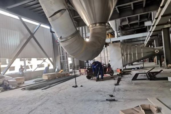 耐磨陶瓷管道在鋰電現場應用